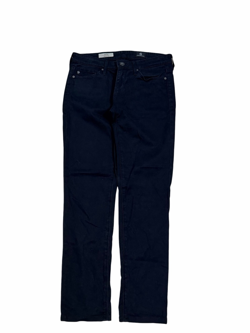 AG Adriano Goldschmied The Stilt Cigarette Jeans 25R Black Stretch